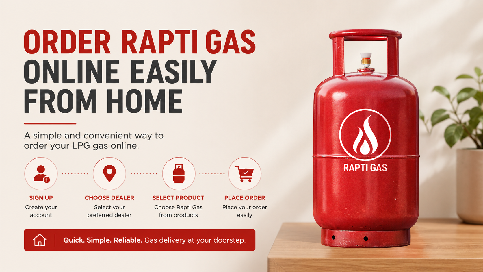 Order Rapti Gas Online Easily from Home